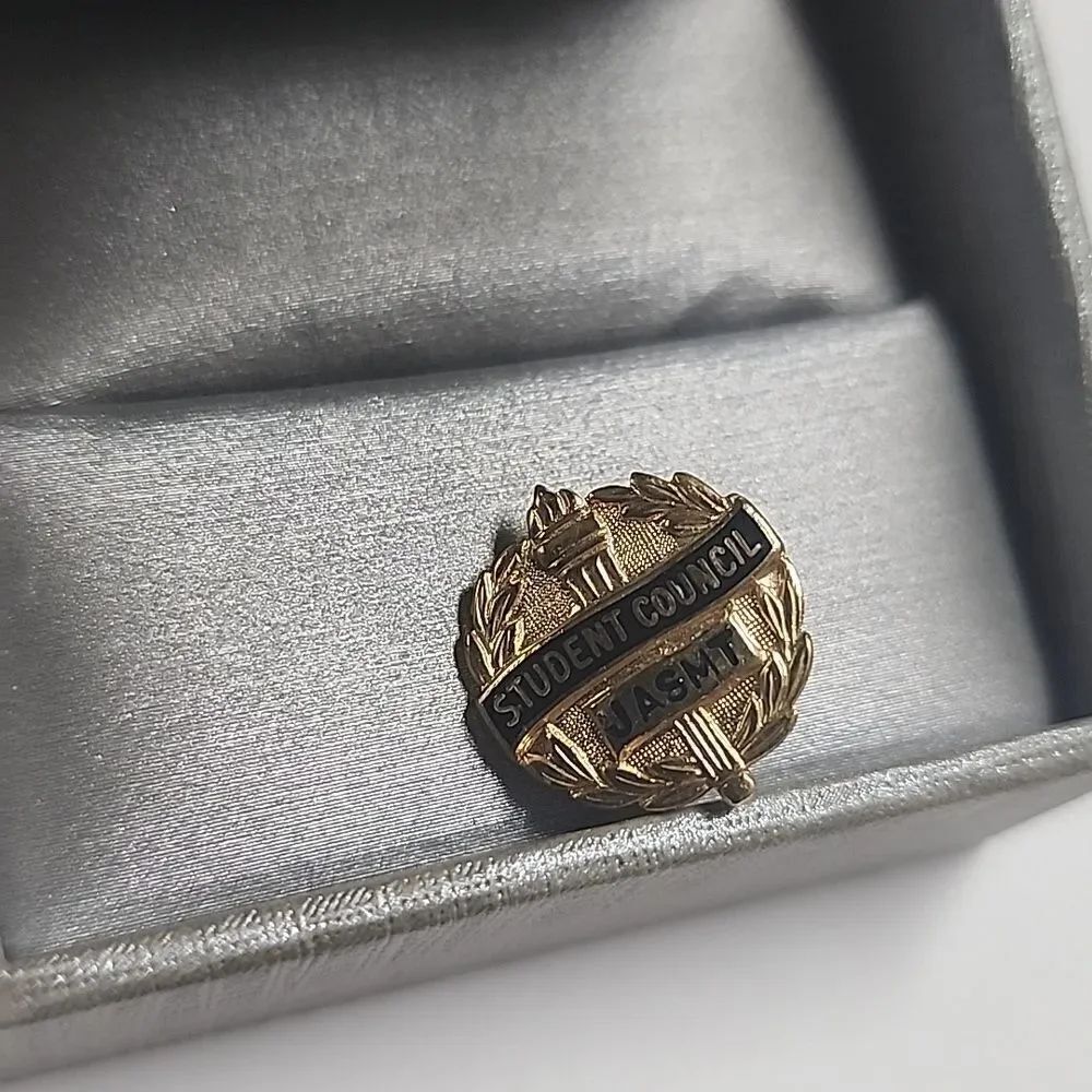 Vintage Student Council Brooch Pin JASMT